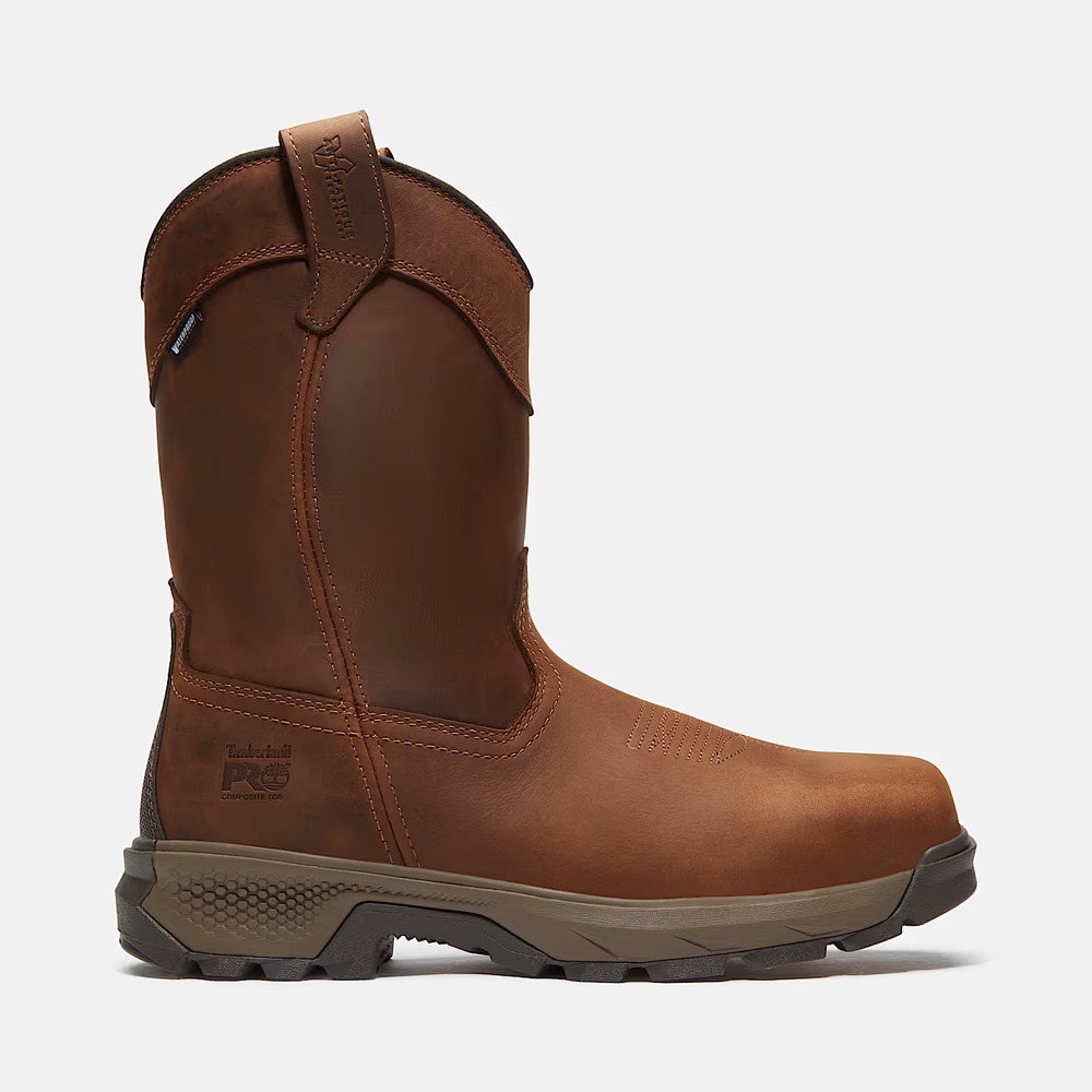 Timberland PRO® (Men's 9.5 WIDE) TiTAN™ EV Pull-On Comp-Toe Waterproof Work Boot